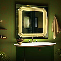 Square LED Touch Sensor Mirror For Washroom 03