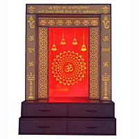 Acrylic Om Mandir With Storage Space | Acrylic Pillar Acrylic Om Mandir With Storage Space | Acrylic Pillar