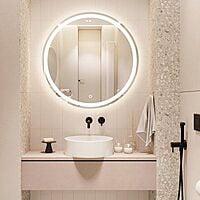 Rounded LED Mirror With Sensor Lights 05 Rounded LED Mirror With Sensor Lights 05