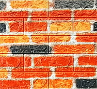 3D Self Adhesive Multicolor Brick Wall Stickers White 3D Self Adhesive Multicolor Brick Wall Stickers White