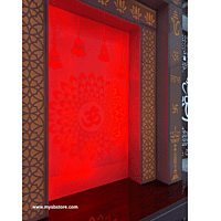 Acrylic Om Mandir With Storage Space | Acrylic Pillar Acrylic Om Mandir With Storage Space | Acrylic Pillar
