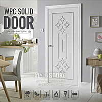 Solid WPC Bathroom Door ₹1990