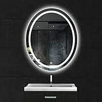 Oval LED Touch Sensor Mirror for Living Room 05 Oval LED Touch Sensor Mirror for Living Room 05