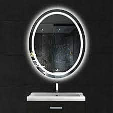 Oval LED Touch Sensor Mirror for Living Room 05