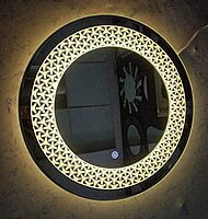Rounded LED Mirror With Sensor Lights 06 Rounded LED Mirror With Sensor Lights 06