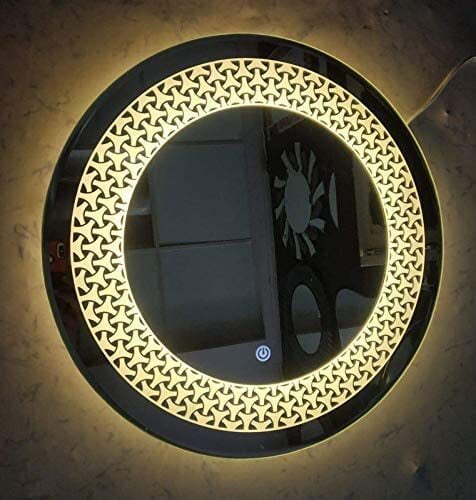 Rounded LED Mirror With Sensor Lights 06