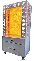 3D Corian Radha Krishna Pooja Mandir