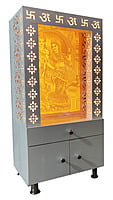 3D Corian Radha Krishna Pooja Mandir