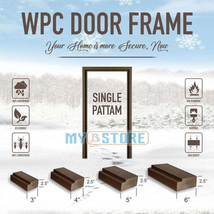 Door Frames-4" X 2.5"-Single Pattam Door Frames-4" X 2.5"-Single Pattam
