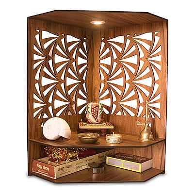 Sehrawat Brothers Wooden Pooja Mandir for Home & Office SB017
