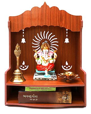 Sehrawat Brothers Wooden Pooja Mandir for Home & Office SB018