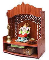 Sehrawat Brothers Wooden Pooja Mandir for Home & Office SB019