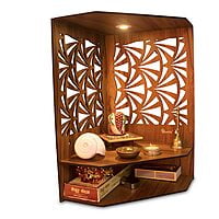 Sehrawat Brothers Wooden Pooja Mandir for Home & Office SB017