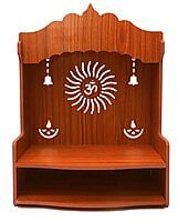 Sehrawat Brothers Wooden Pooja Mandir for Home & Office SB018