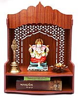 Sehrawat Brothers Wooden Pooja Mandir for Home & Office SB019