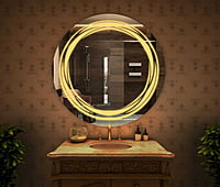 Rounded LED Touch Sensor Mirror For Bathroom 013 Rounded LED Touch Sensor Mirror For Bathroom 013