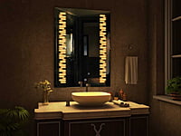 Rectangular Touch Sensor LED Mirror for Washroom 013