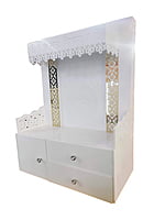 Elegant 3D Corian Om Mandir With Drawer