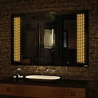 Rectangular Touch Sensor LED Mirror for Washroom 010