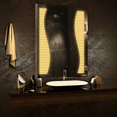 Rectangular Touch Sensor LED Mirror for Washroom 012