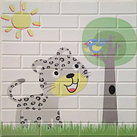 Brick Cat Wall Stickers Panel Self Adhesive Brick Cat Wall Stickers Panel Self Adhesive