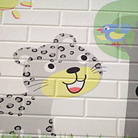 Brick Cat Wall Stickers Panel Self Adhesive Brick Cat Wall Stickers Panel Self Adhesive