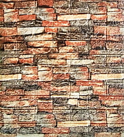 3D Self Adhesive Multicolor Brick Wall Stickers White 3D Self Adhesive Multicolor Brick Wall Stickers White