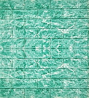 3D Self Adhesive Green & White Brick Wall Stickers White 3D Self Adhesive Green & White Brick Wall Stickers White
