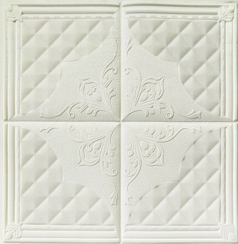 White Cushioning 4 Square Boxes Wall Stickers Panel Self Adhesive White Cushioning 4 Square Boxes Wall Stickers Panel Self Adhesive