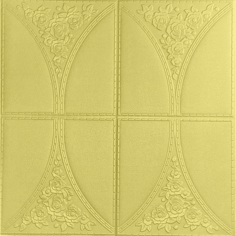 Golden Cushioning 4 Box Wall Stickers Panel Self Adhesive Golden Cushioning 4 Box Wall Stickers Panel Self Adhesive