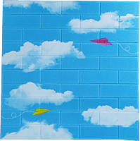 3D Self Adhesive Cloudy Sky Brick Wall Stickers 3D Self Adhesive Cloudy Sky Brick Wall Stickers