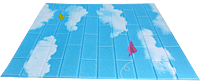 3D Self Adhesive Cloudy Sky Brick Wall Stickers 3D Self Adhesive Cloudy Sky Brick Wall Stickers