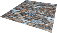 3D Self Adhesive Mixed Colour Brick Wall Stickers 3D Self Adhesive Mixed Colour Brick Wall Stickers