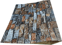 3D Self Adhesive Mixed Colour Brick Wall Stickers 3D Self Adhesive Mixed Colour Brick Wall Stickers