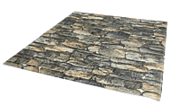 3D Self Adhesive Grey Mix Brick Wall Stickers 3D Self Adhesive Grey Mix Brick Wall Stickers