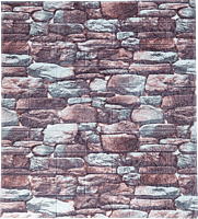 3D Self Adhesive Brown &Grey Brick Wall Stickers 3D Self Adhesive Brown &Grey Brick Wall Stickers