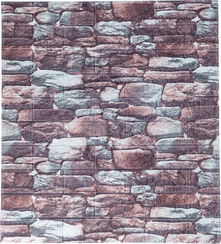 3D Self Adhesive Brown &Grey Brick Wall Stickers 3D Self Adhesive Brown &Grey Brick Wall Stickers