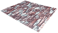 3D Self Adhesive Brown &Grey Brick Wall Stickers 3D Self Adhesive Brown &Grey Brick Wall Stickers