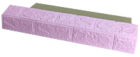3D Self Adhesive Purple Brick Wall Stickers