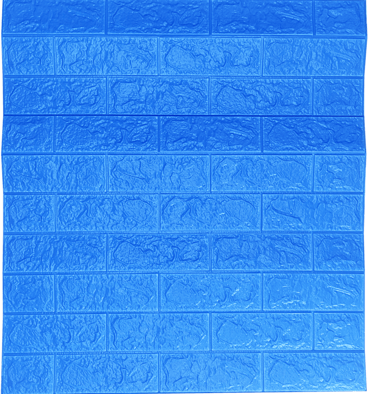 3D Self Adhesive Dark Blue Brick Wall Stickers 3D Self Adhesive Dark Blue Brick Wall Stickers