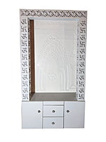 3D Corian Om Temple with WPC Jali and Drawer