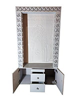 3D Corian Om Temple with WPC Jali and Drawer