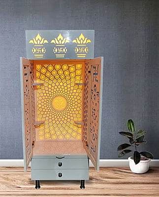 3D Corian Om Temple With Door Jali