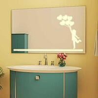 Rectangular Touch Sensor LED Mirror for Kids Room 018