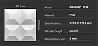 3D Wall Panels Sehrawat Brothers 3DWP1019 3D Wall Panels Sehrawat Brothers 3DWP1019