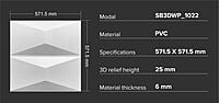 3D Wall Panels Sehrawat Brothers 3DWP1022 3D Wall Panels Sehrawat Brothers 3DWP1022
