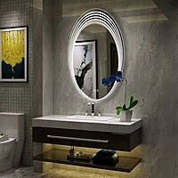 Oval LED Touch Sensor Mirror for Living Room 08 Oval LED Touch Sensor Mirror for Living Room 08