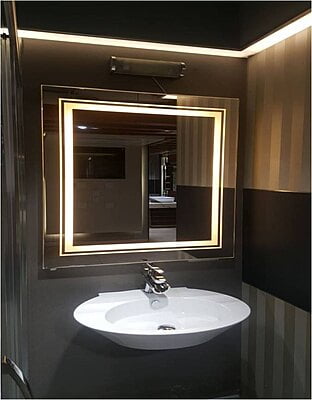 Square LED Touch Sensor Mirror For Washroom 05