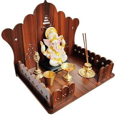 Sehrawat Brothers Wooden Pooja Mandir for Home & Office SB005