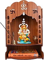 Sehrawat Brothers Wooden Pooja Mandir for Home & Office SB008
